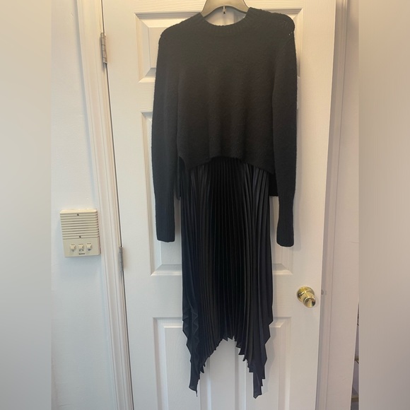 All Saints Lerin Two-Piece Pleated Dress - Picture 2 of 5